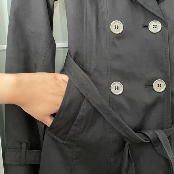 Women’s Express Black Trench Coat - Picture 5 of 10